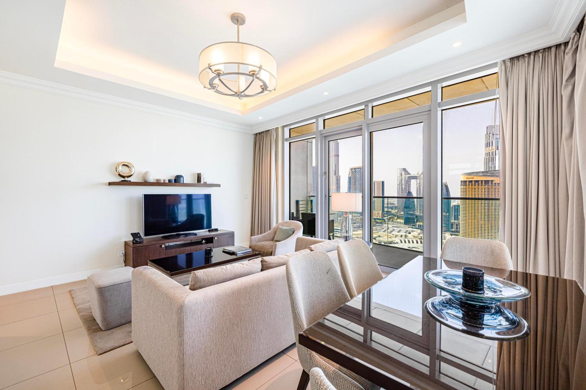 The Address Fountain Views - 2 Bedroom With Burj Khalifa View And Access To Mall Дубай